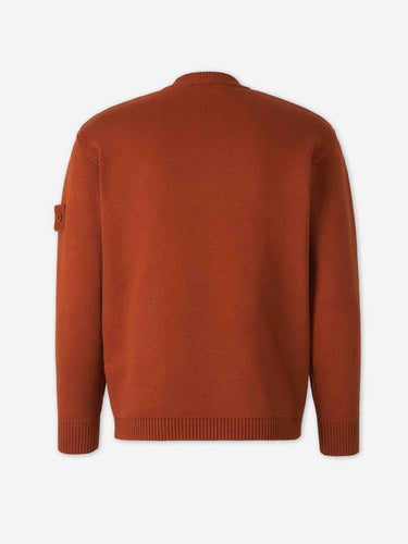 Stone Island Hombre Barcelona Jersey Cuello Redondo color Naranja Oscuro sku 542-002646 01 - Foto 2