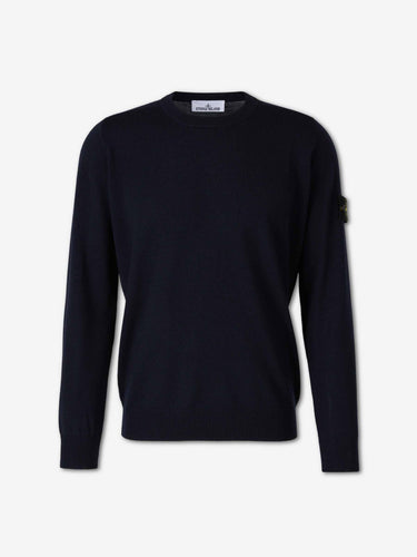 Stone Island Hombre Barcelona Jersey Fino Lana color Azul Marino sku 542-002647 01 - Foto 1