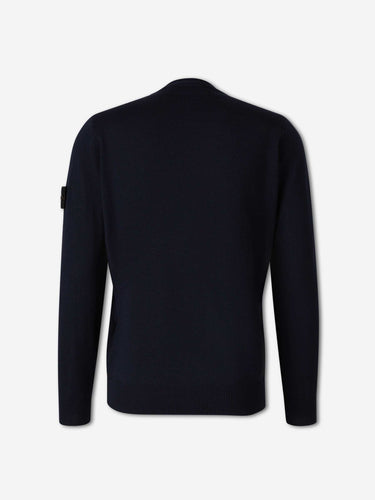 Stone Island Hombre Barcelona Jersey Fino Lana color Azul Marino sku 542-002647 01 - Foto 2