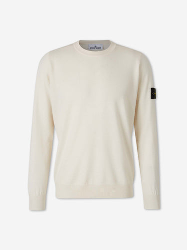 Stone Island Hombre Barcelona Jersey Fino Lana color Marfil sku 542-002647 02 - Foto 1