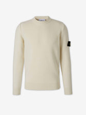 Stone Island Hombre Barcelona Jersey Cuello Redondo color Marfil sku 542-002649 02 - Foto 1