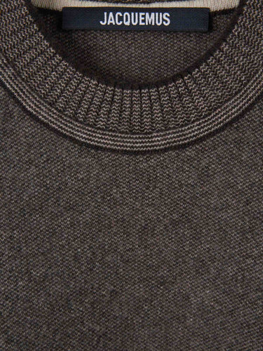 Jacquemus Hombre Barcelona Jersey Cuello Redondo color Gris Antracita sku 542-002655 01 - Foto 3