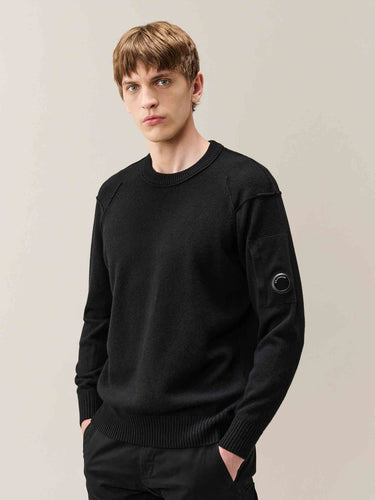 C.P. Company Hombre Barcelona Jersey Cuello Redondo color Negro sku 542-002661 01 - Foto 2