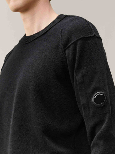 C.P. Company Hombre Barcelona Jersey Cuello Redondo color Negro sku 542-002661 01 - Foto 4