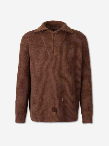 Maison Margiela Hombre Barcelona Jersey Cuello Cremallera color Marrón sku 542-002663 01 - Foto 1