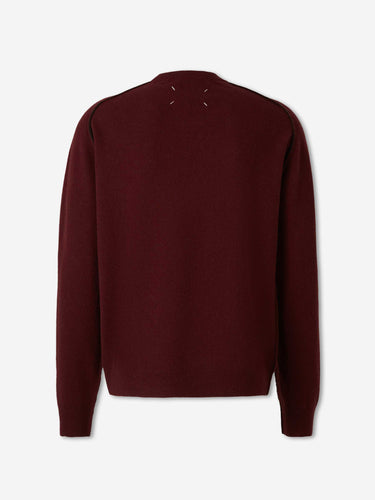 Maison Margiela Hombre Barcelona Jersey Cuello Redondo color Burdeos sku 542-002664 01 - Foto 2
