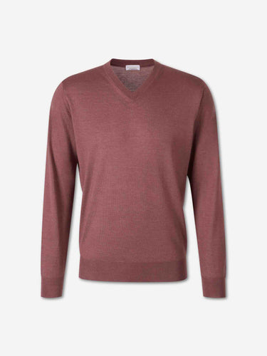Santa Eulalia Hombre Barcelona Jersey Fino Cuello Pico color Rosa Envejecido sku 542-002669 02 - Foto 1