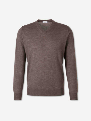 Santa Eulalia Hombre Barcelona Jersey Fino Cuello Pico color Marrón sku 542-002669 03 - Foto 1