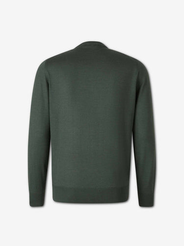 Santa Eulalia Hombre Barcelona Jersey Fino Cuello Pico color Verde Oscuro sku 542-002669 04 - Foto 2