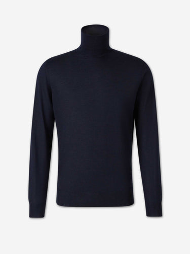 Santa Eulalia Hombre Barcelona Jersey Fino Cuello Alto color Azul Noche sku 542-002670 03 - Foto 1