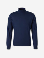 Santa Eulalia Hombre Barcelona Jersey Fino Cuello Alto color Azul Marino sku 542-002671 03 - Foto 1