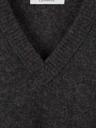 Lemaire Hombre Barcelona Jersey Cuello Pico color Gris Antracita sku 542-002675 00 - Foto 3
