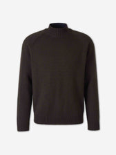 Zanone Hombre Barcelona Jersey Cuello Alto color Marrón Oscuro sku 542-002677 01 - Foto 1
