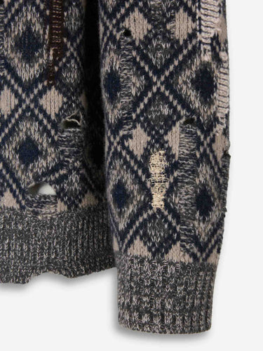 Wales Bonner Hombre Barcelona Cárdigan Oversize Sibling color Multicolor sku 543-001012 01 - Foto 5