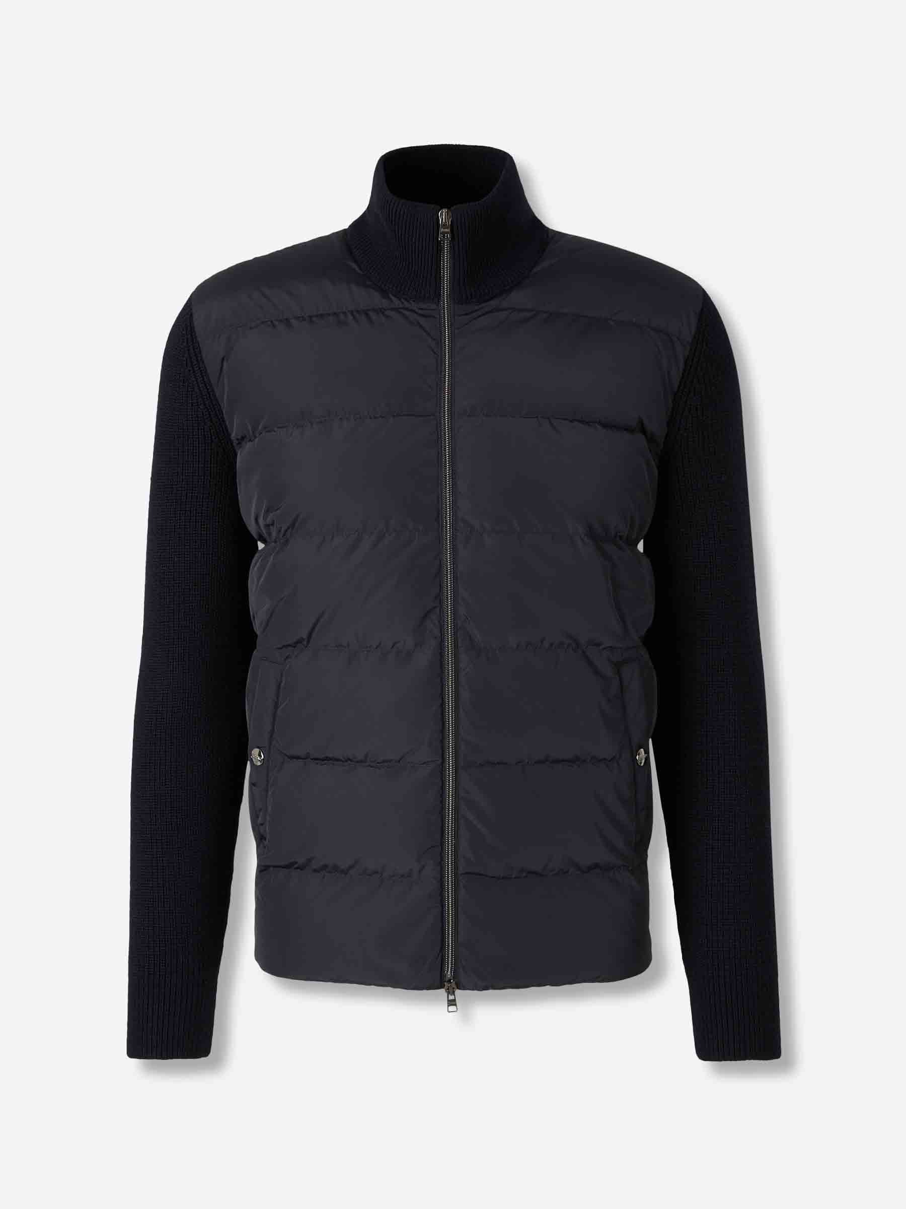 Herno Hombre Barcelona Cárdigan Acolchado Cremallera color Azul Marino sku 543-001013 02 - Foto 1