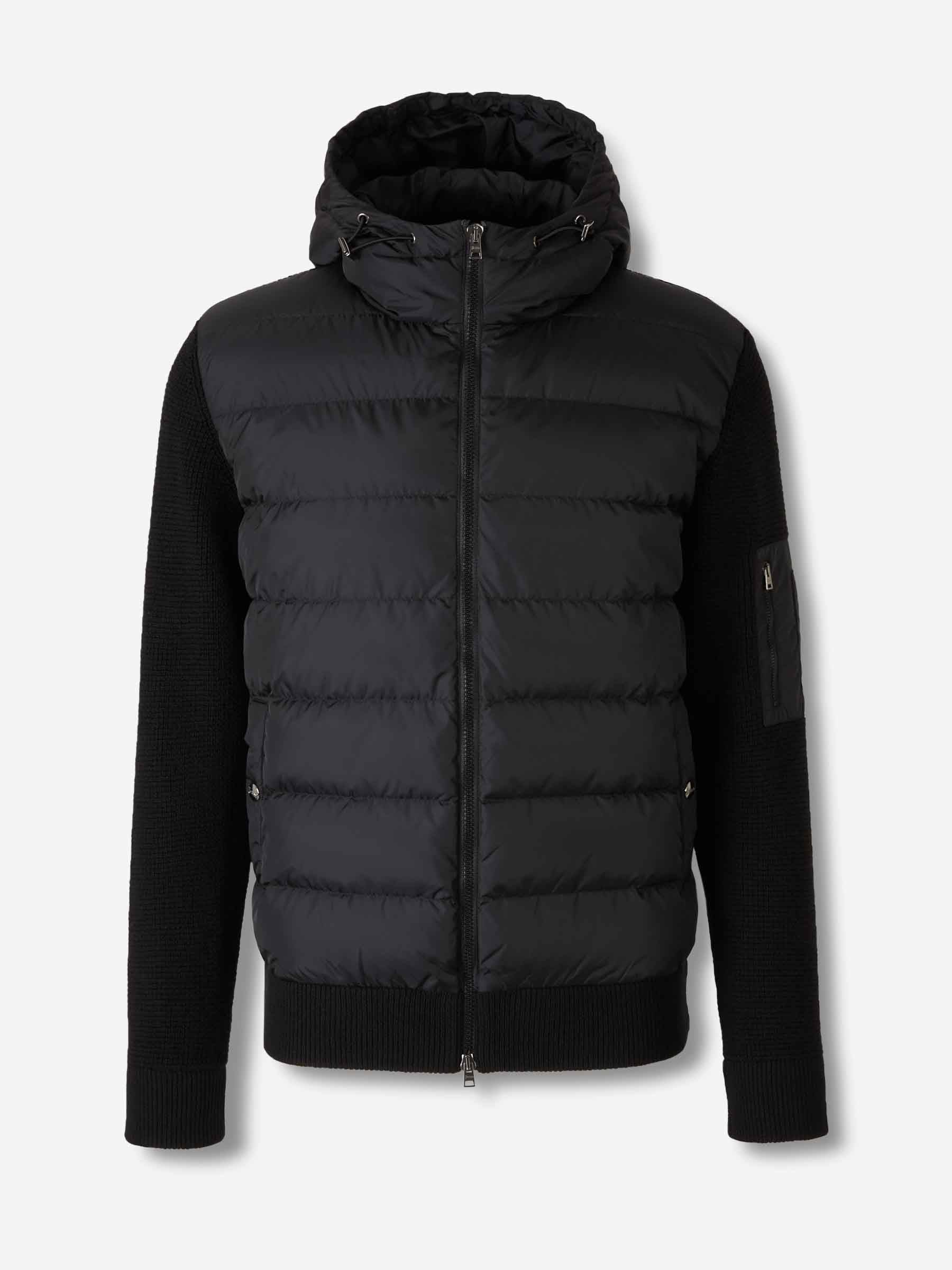 Herno Hombre Barcelona Cárdigan Capucha Punto color Negro sku 543-001015 01 - Foto 1