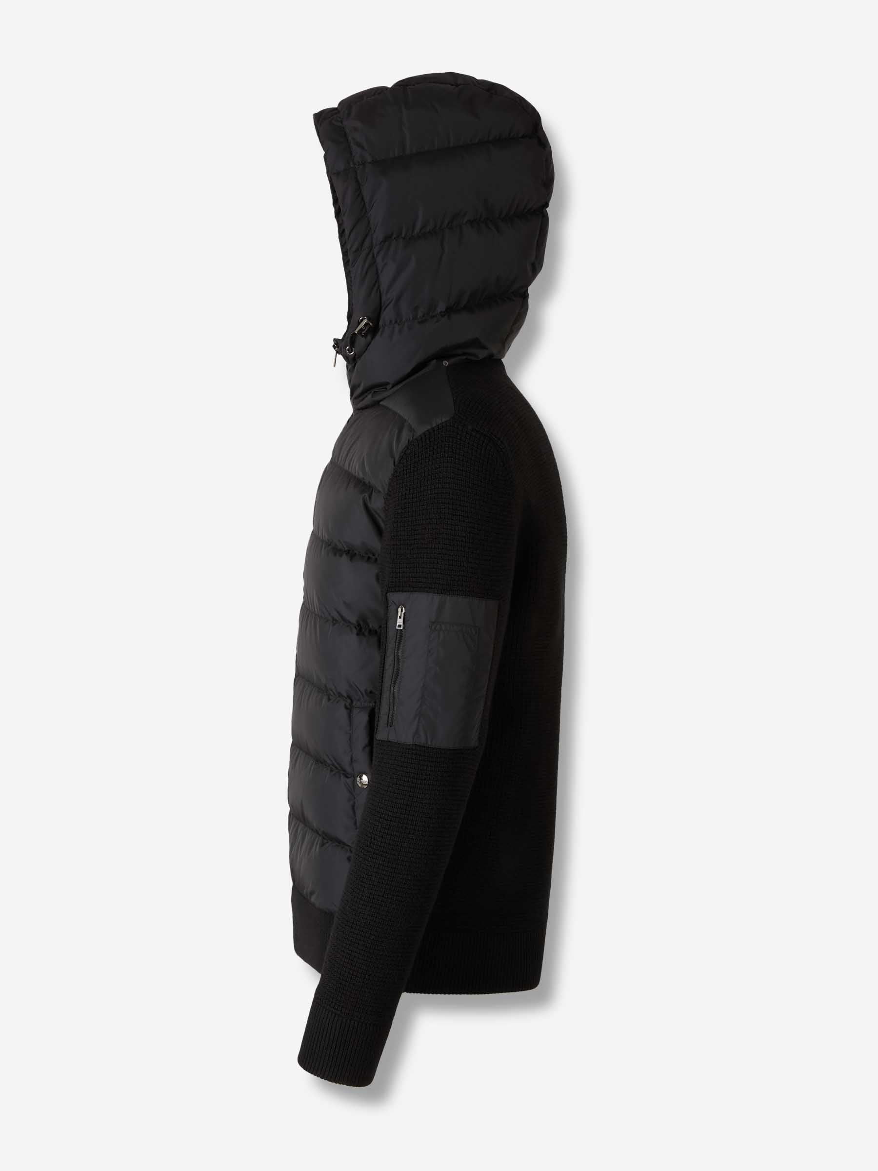 Herno Hombre Barcelona Cárdigan Capucha Punto color Negro sku 543-001015 01 - Foto 2