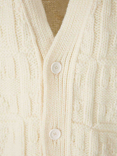 Off-White Hombre Barcelona Cárdigan Punto color Crema sku 543-001022 01 - Foto 3