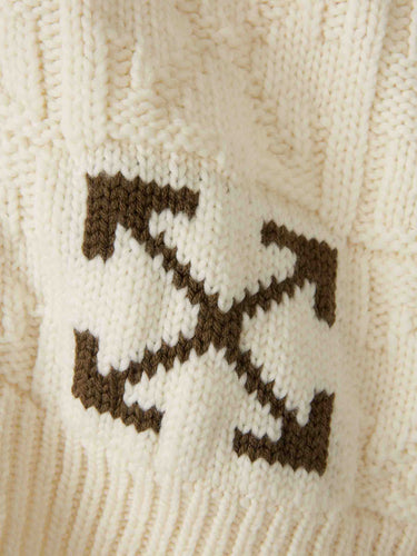Off-White Hombre Barcelona Cárdigan Punto color Crema sku 543-001022 01 - Foto 4