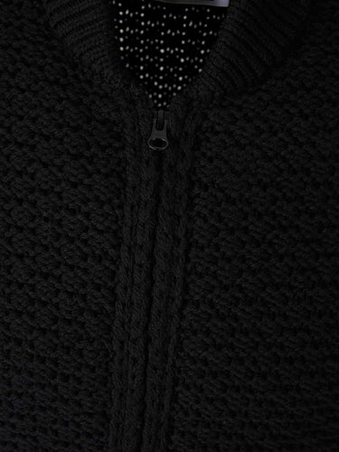 Stone Island Hombre Barcelona Cárdigan Punto Bomber color Negro sku 543-001024 01 - Foto 3