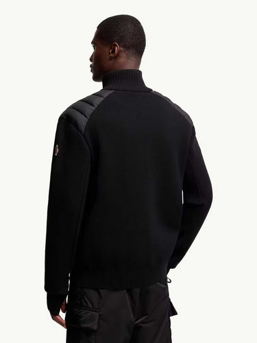 Moncler Grenoble Hombre Barcelona Cárdigan Cremallera Lana color Negro sku 543-001027 01 - Foto 3