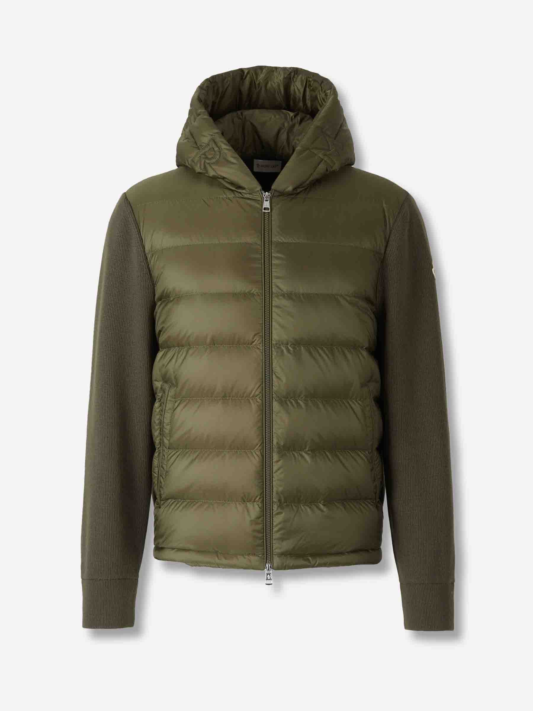 Moncler Hombre Barcelona Cárdigan Acolchado Tricot color Verde Militar sku 543-001031 01 - Foto 1