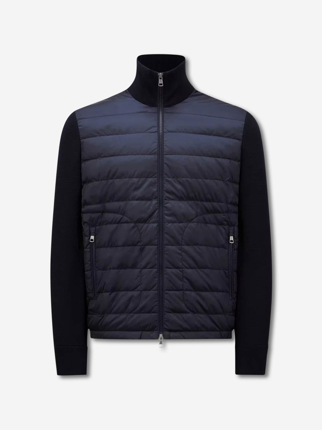 Moncler Hombre Barcelona Cárdigan Acolchado Lana color Azul Denim Oscuro sku 543-001035 01 - Foto 1