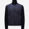 Moncler Hombre Barcelona Cárdigan Acolchado Lana color Azul Denim Oscuro sku 543-001035 01 - Foto 1