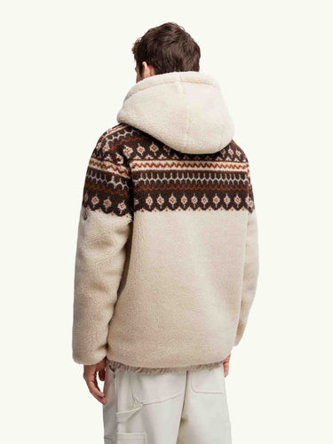 Moncler Hombre Barcelona Sudadera Capucha Cremallera color Crema sku 543-001038 01 - Foto 3