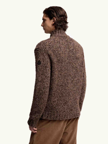 Moncler Hombre Barcelona Cárdigan Punto Cremallera color Marrón sku 543-001043 01 - Foto 2