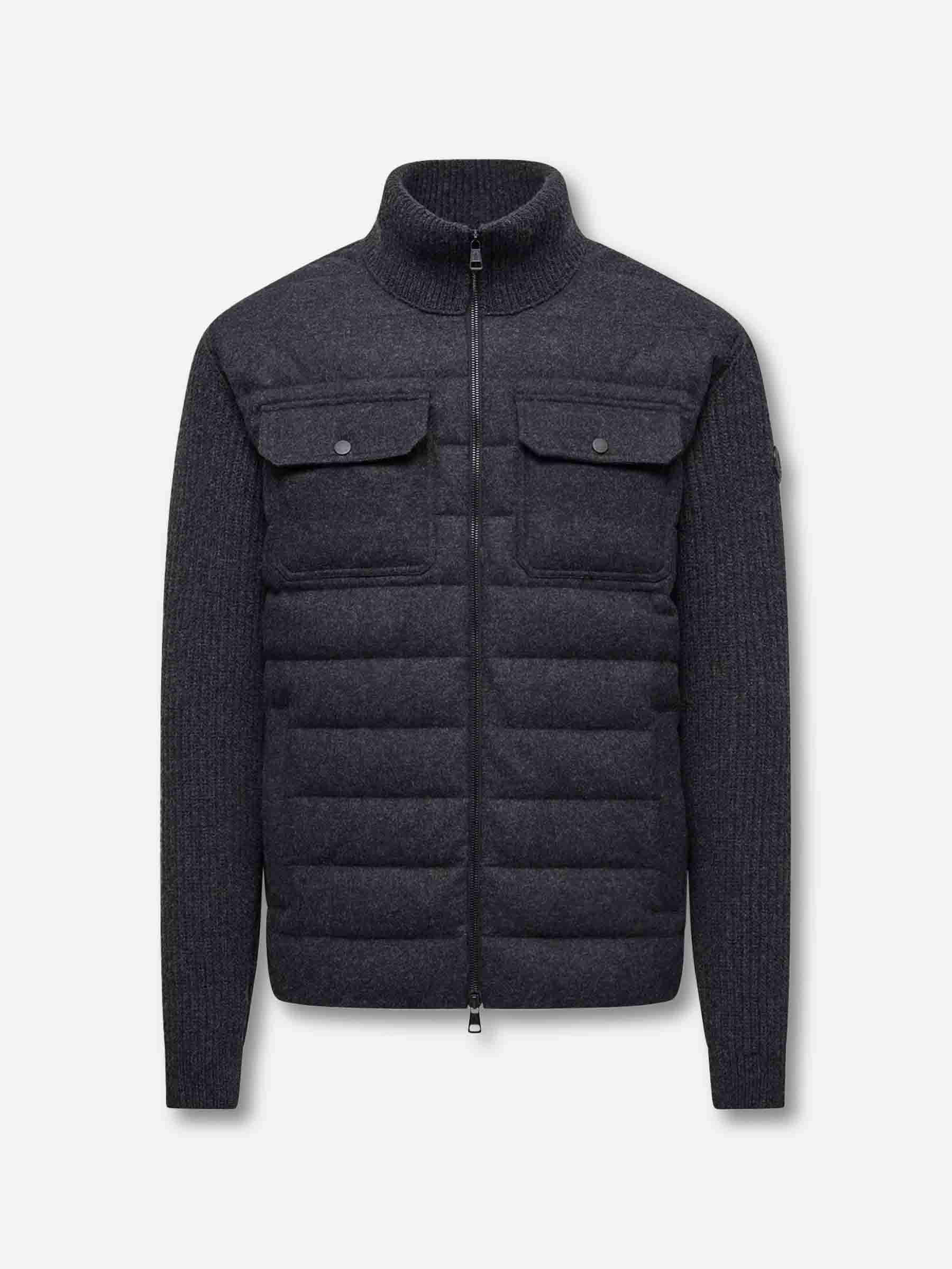 Moncler Hombre Barcelona Cárdigan Cremallera Acolchado color Gris Oscuro sku 543-001044 01 - Foto 1