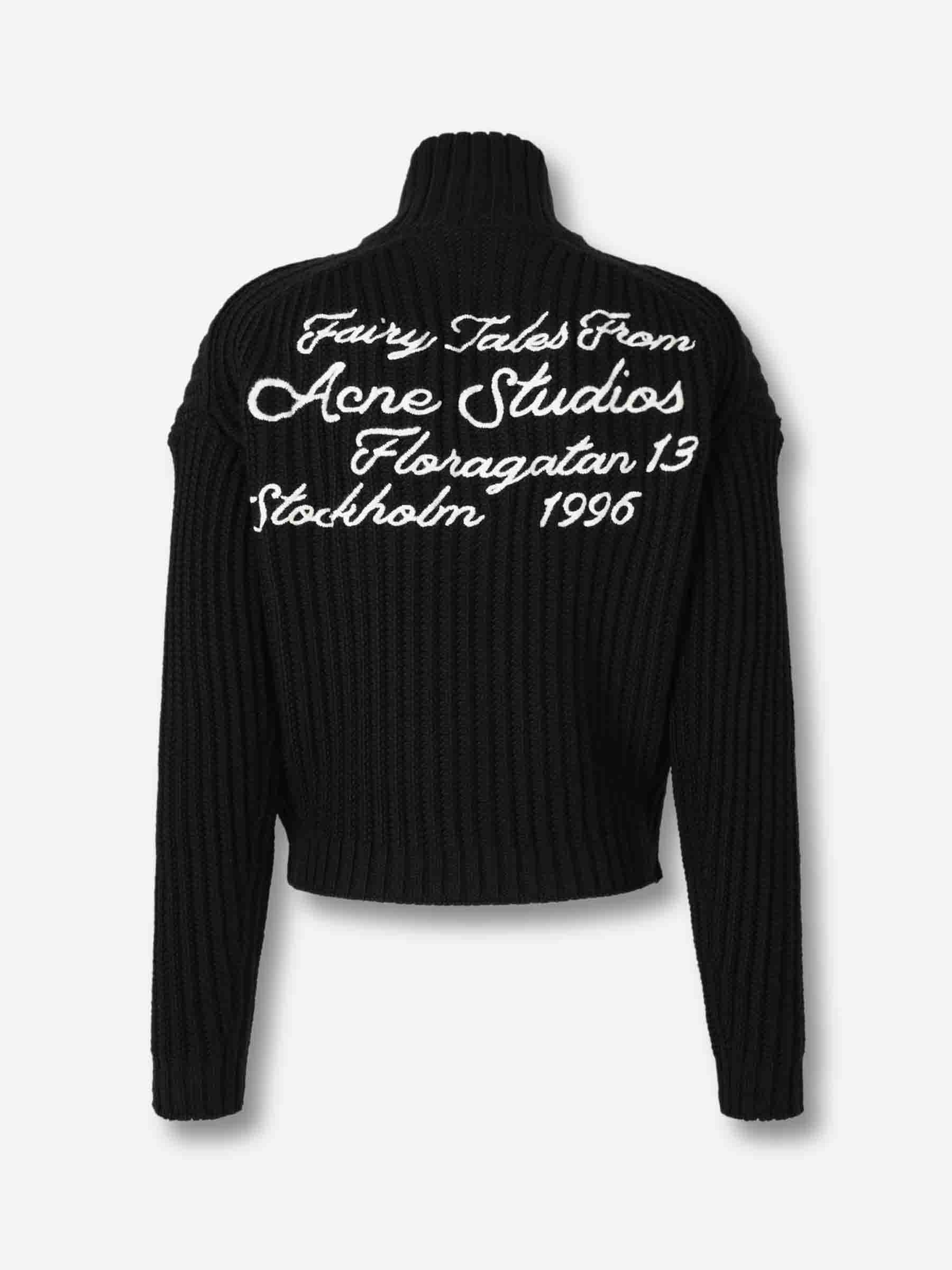 Acne Studios Hombre Barcelona Cárdigan Cremallera Lana color Negro sku 543-001045 01 - Foto 2