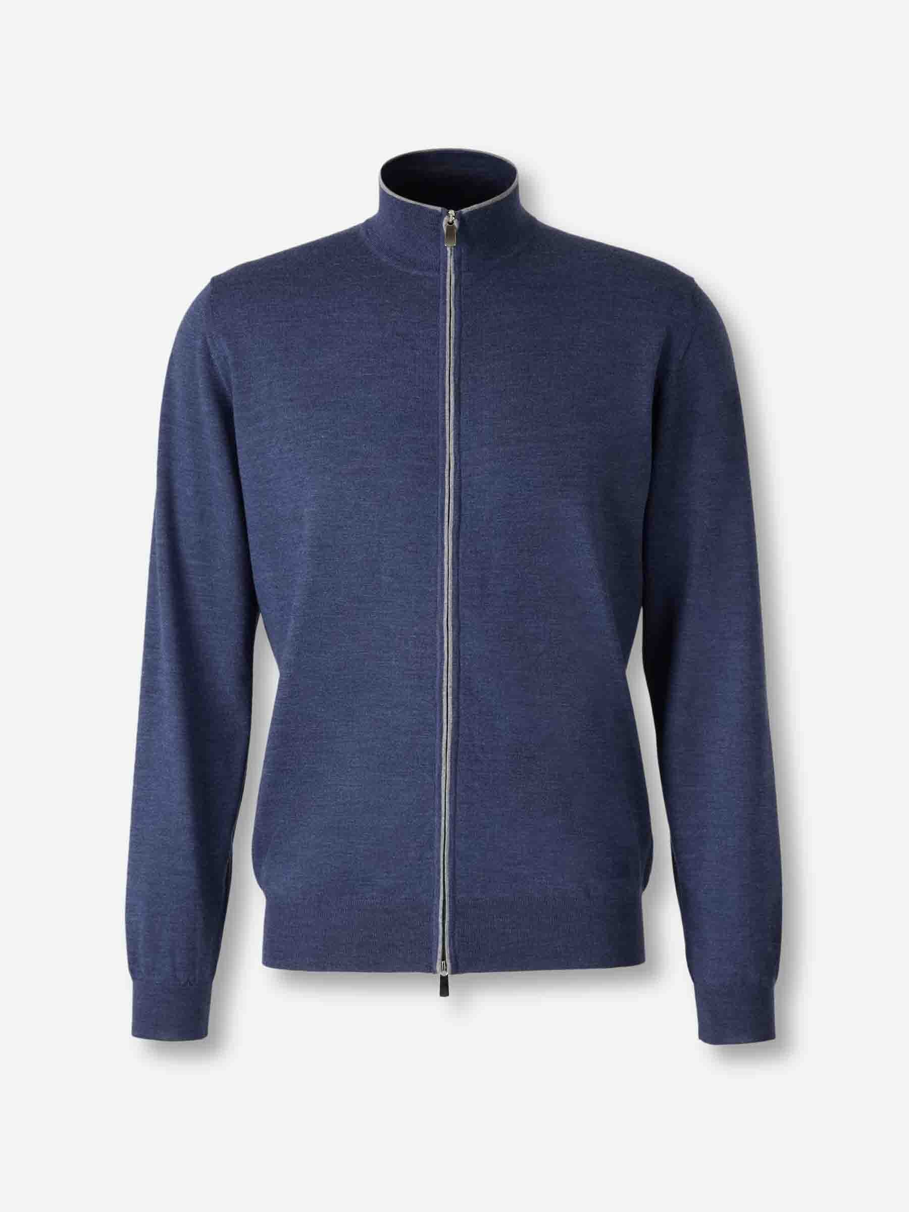 Santa Eulalia Hombre Barcelona Cárdigan Lana Cremallera color Gris Claro sku 543-001046 01 - Foto 1