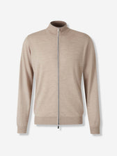 Santa Eulalia Hombre Barcelona Cárdigan de Lana con Cremallera color Gris Claro sku 543-001046 02 - Foto 1