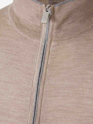 Santa Eulalia Hombre Barcelona Cárdigan de Lana con Cremallera color Gris Claro sku 543-001046 02 - Foto 2