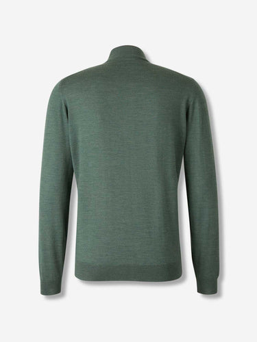 Santa Eulalia Hombre Barcelona Cárdigan Lana Cremallera color Verde Oscuro sku 543-001046 04 - Foto 2