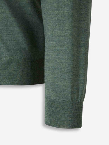 Santa Eulalia Hombre Barcelona Cárdigan Lana Cremallera color Verde Oscuro sku 543-001046 04 - Foto 3