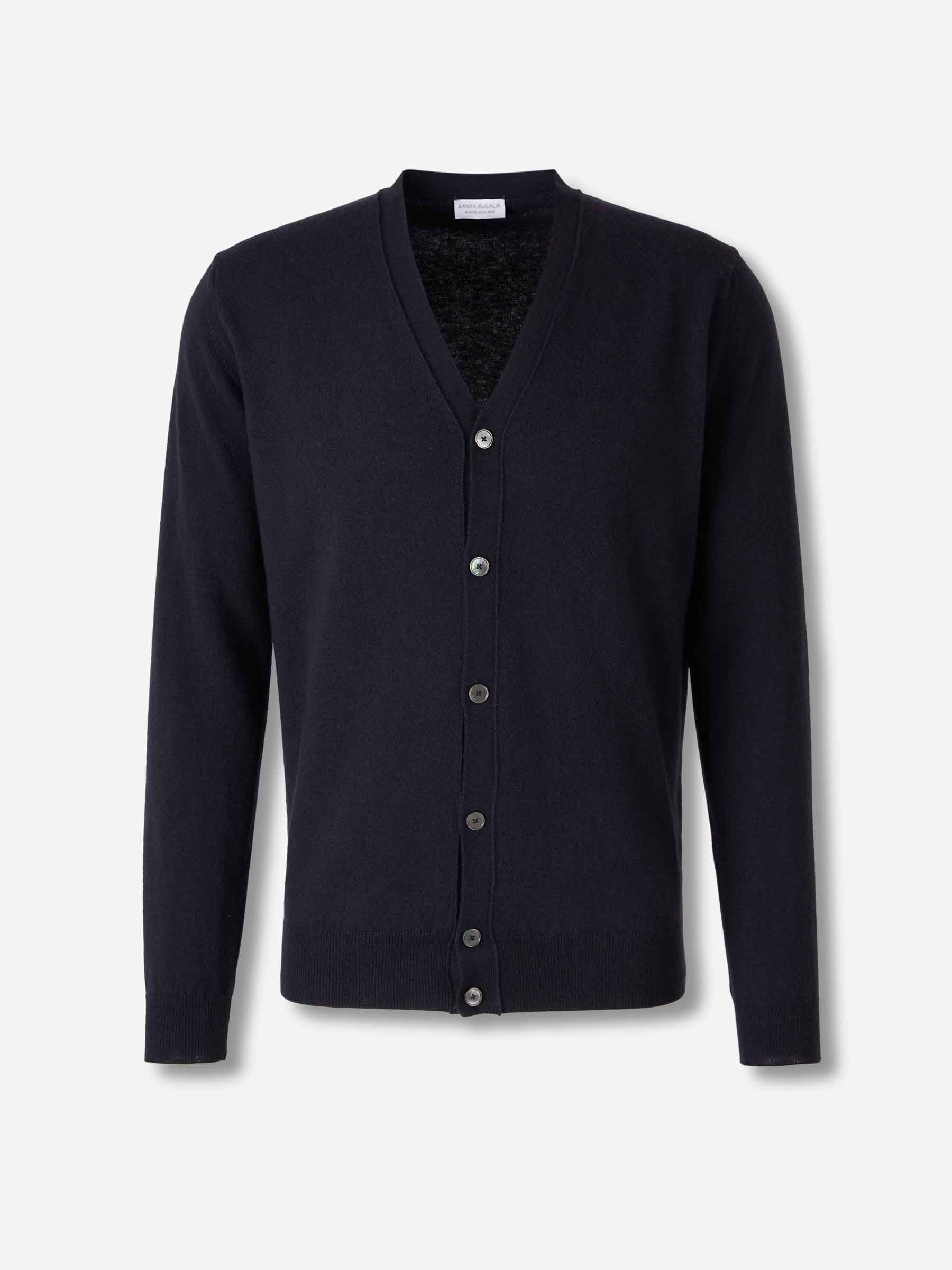 Santa Eulalia Hombre Barcelona Cárdigan Punto Lana color Azul Marino sku 543-001052 01 - Foto 1