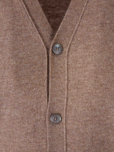 Santa Eulalia Hombre Barcelona Cárdigan Punto Lana color Camel sku 543-001052 02 - Foto 3