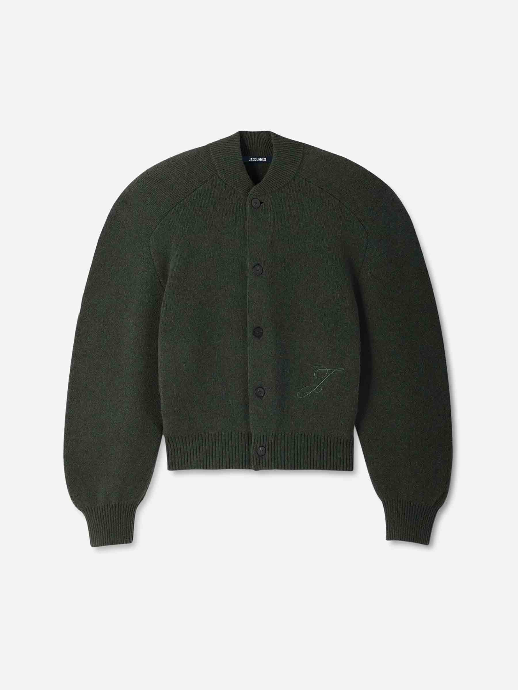 Jacquemus Hombre Barcelona Cárdigan Pallone color Verde Oscuro sku 543-001056 01 - Foto 1