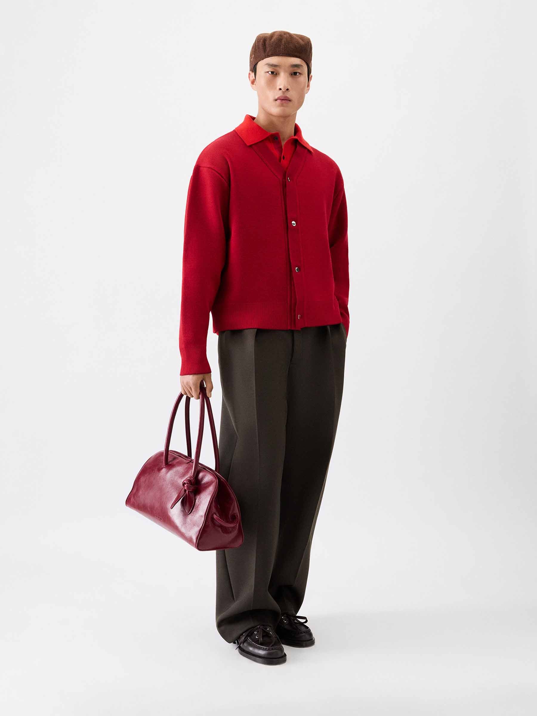 Jacquemus Hombre Barcelona Cárdigan Doppio color Rojo sku 543-001057 01 - Foto 2