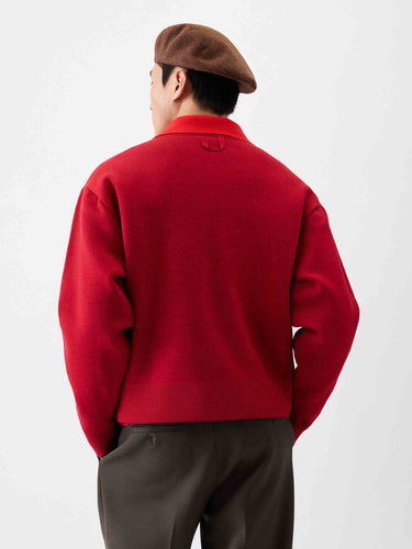 Jacquemus Hombre Barcelona Cárdigan Doppio color Rojo sku 543-001057 01 - Foto 3