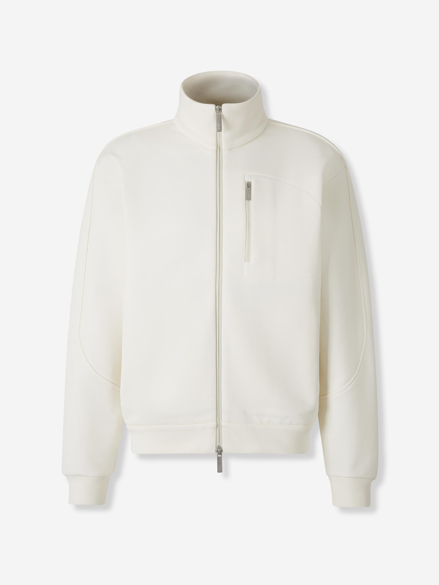 Laminar Hombre Barcelona Sudadera Cremallera Algodón color Blanco sku 543-001058 01 - Foto 1