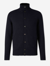 Zanone Hombre Barcelona Cárdigan Punto Lana color Azul Marino sku 543-001063 01 - Foto 1