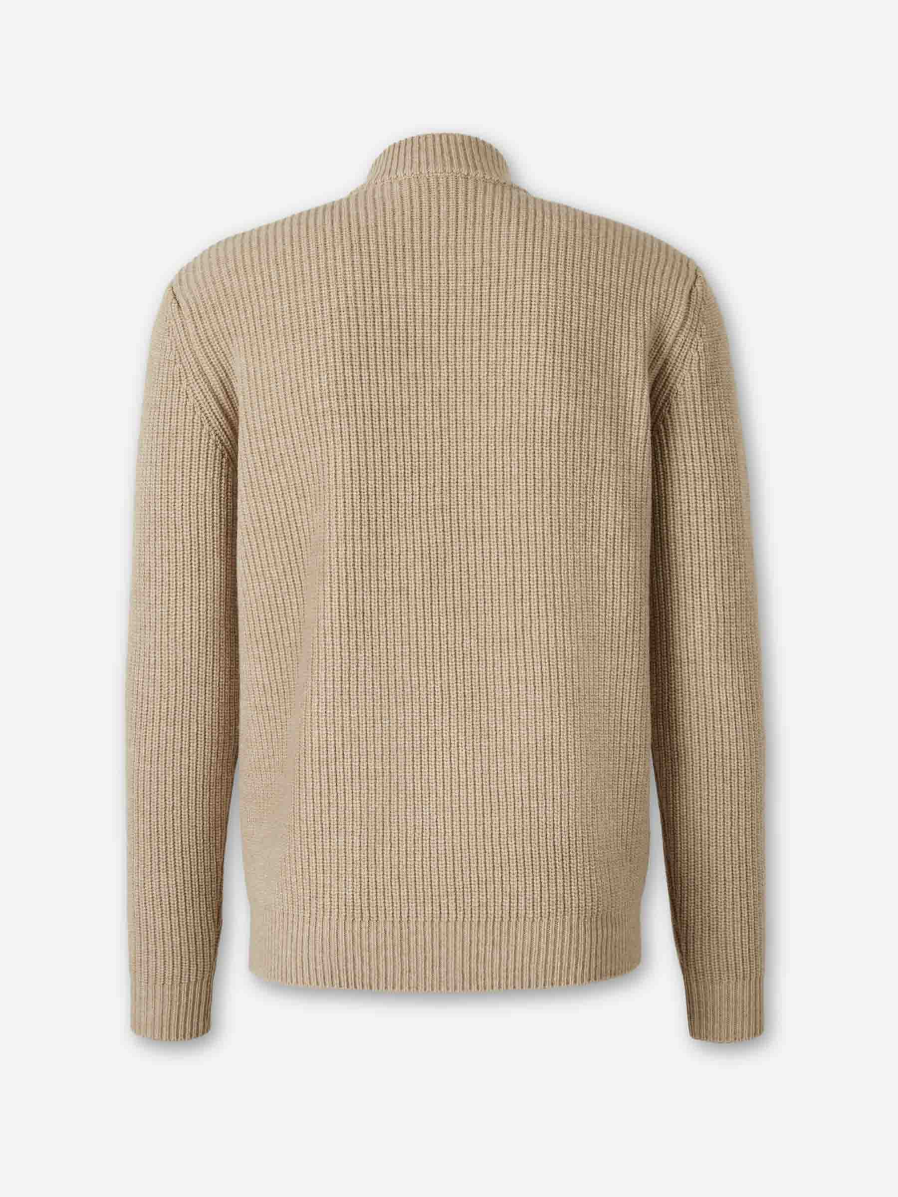 Zanone Hombre Barcelona Cárdigan Punto Cremallera color Beige sku 543-001065 01 - Foto 2