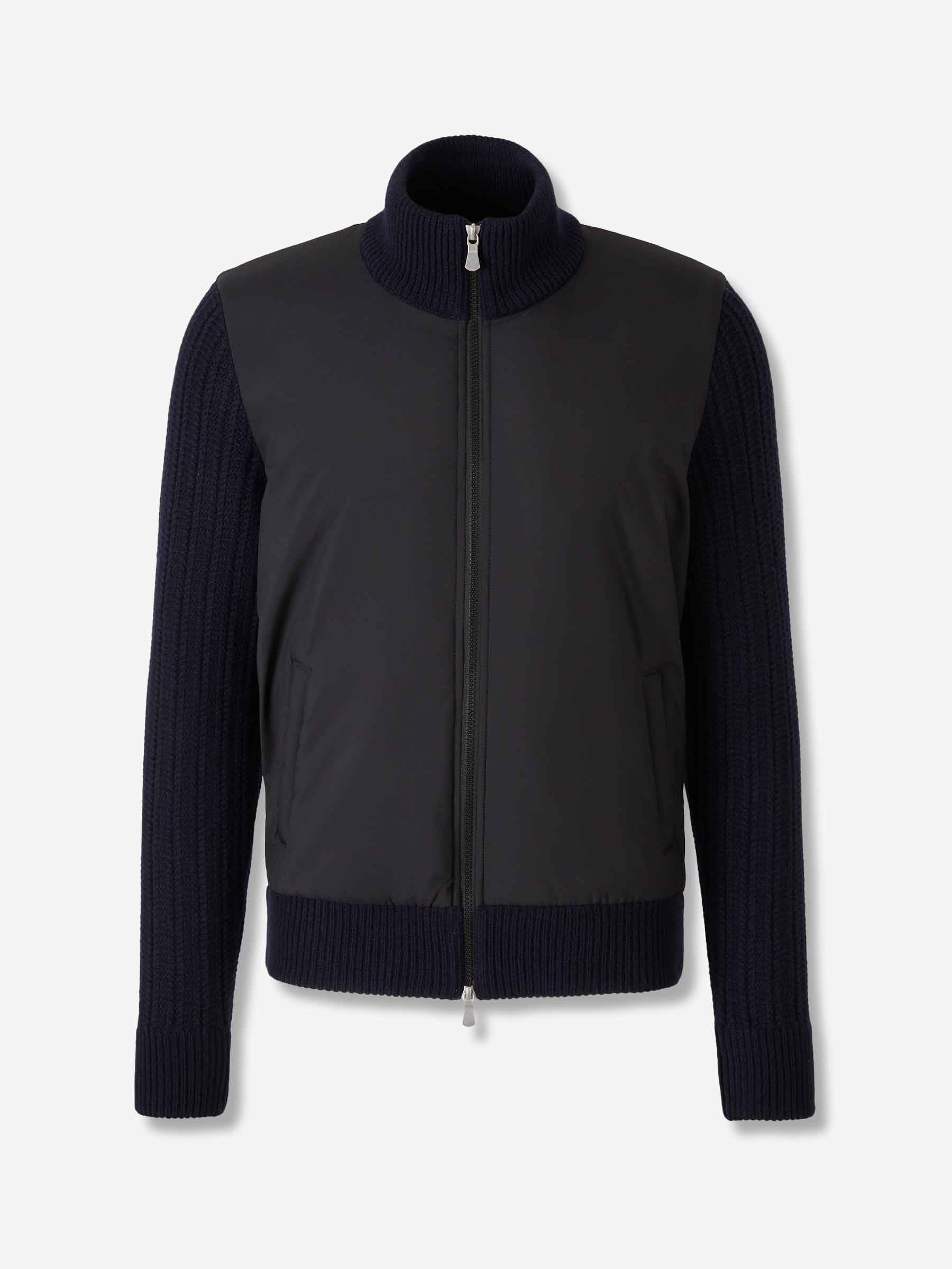 Gran Sasso Hombre Barcelona Cárdigan Acolchado Lana color Azul Noche sku 543-001069 01 - Foto 1