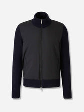 Gran Sasso Hombre Barcelona Cárdigan Acolchado Lana color Azul Noche sku 543-001069 01 - Foto 1