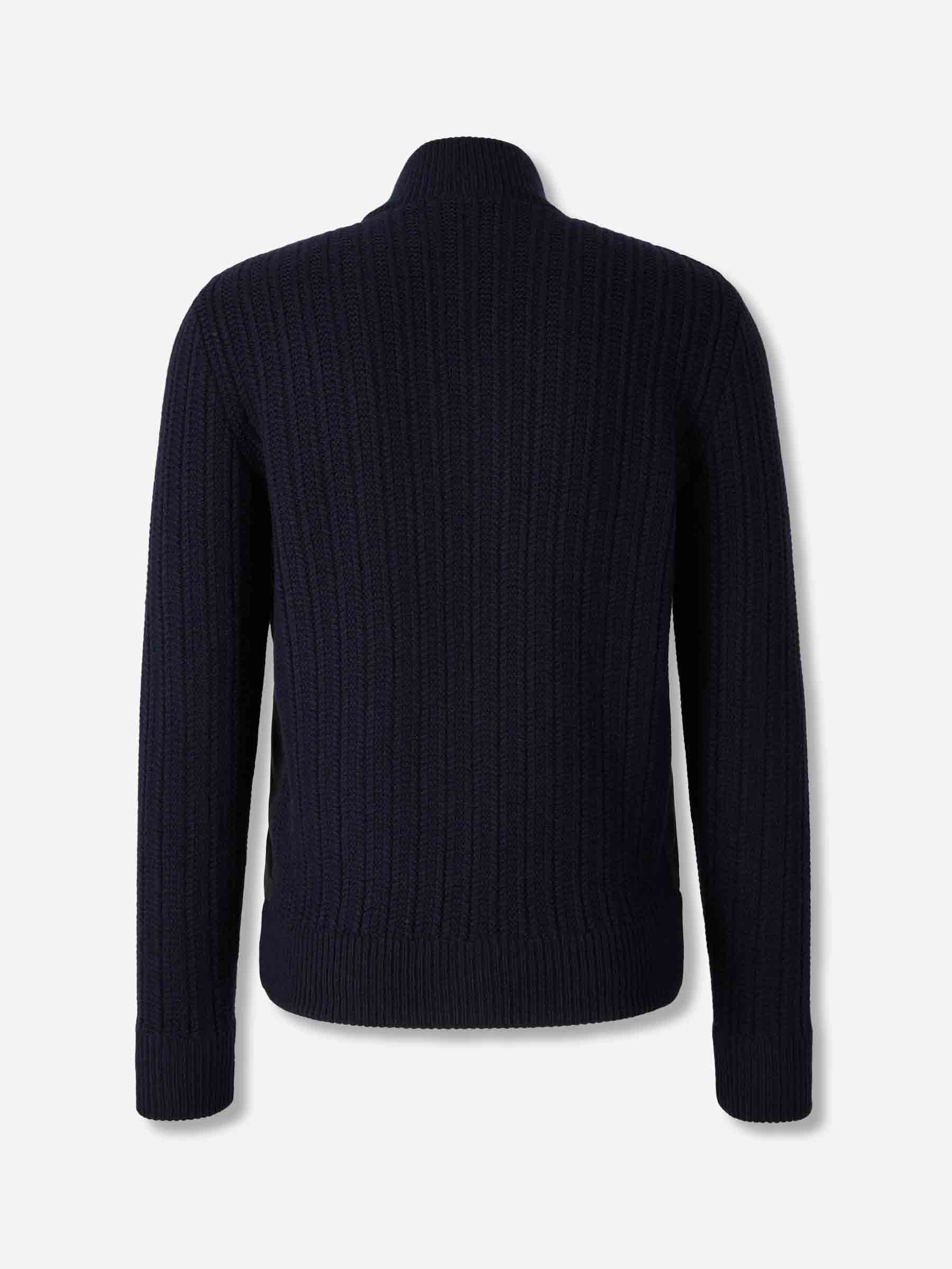 Gran Sasso Hombre Barcelona Cárdigan Acolchado Lana color Azul Noche sku 543-001069 01 - Foto 2