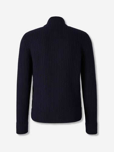 Gran Sasso Hombre Barcelona Cárdigan Acolchado Lana color Azul Noche sku 543-001069 01 - Foto 2