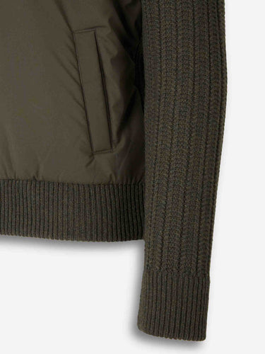 Gran Sasso Hombre Barcelona Cárdigan Acolchado Lana color Verde Oscuro sku 543-001069 02 - Foto 4